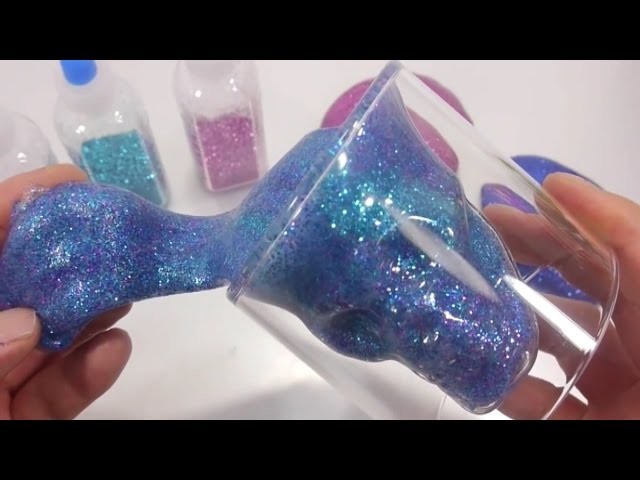 DIY How To Make 'Glitter Galaxy Skull Clay Slime' Recipe Toys