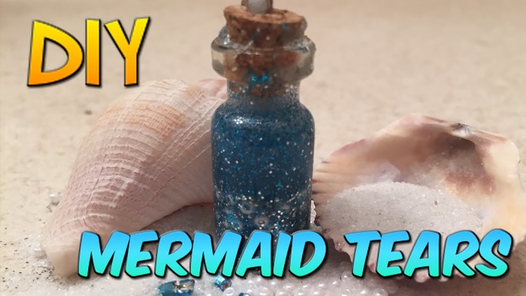 DIY Mermaid Tears Bottle Charm! It's Really Pretty And Sparkly!