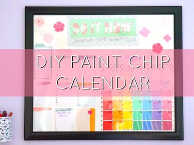 DIY Paint Chip Calendar