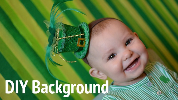 DIY Photobooth Background for St. Patrick's Day