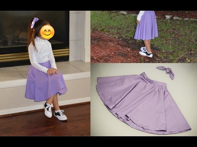 DIY Poodle Skirt, Minus the Poodle, and Matching Hair Sash