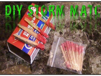 DIY Storm Proof Matches | Fatwood
