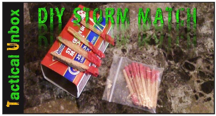 DIY Storm Proof Matches | Fatwood