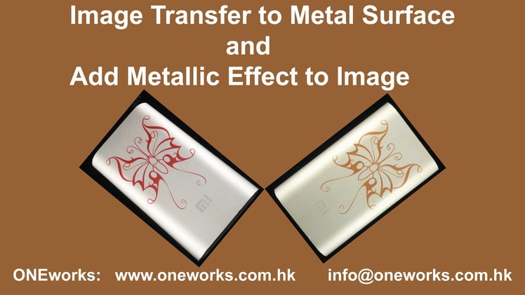 DIY Transfer Image to Metal Surface II