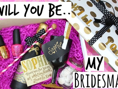 DIY Will You Be My Bridesmaid Gift | Kate Spade Inspired - Wedding Series