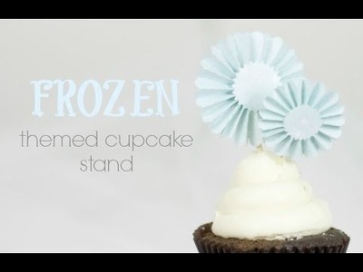 "Frozen" Cupcake Stand with Rosette Toppers | Sizzix DIY Parties & Events