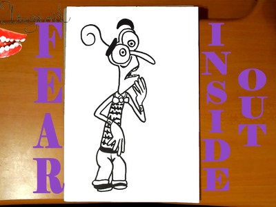 How to draw FEAR from INSIDE OUT characters Disney Easy,draw easy stuff but cool,SPEED ART