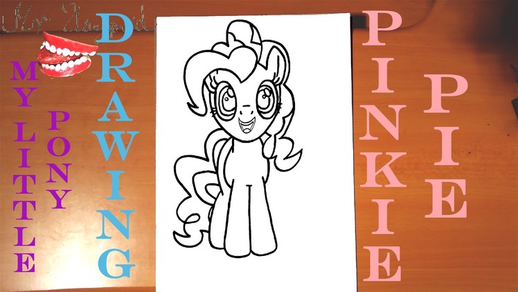 How to draw PINKIE PIE from MY LITTLE PONY Easy, draw easy stuff but cool on paper, SPEED ART