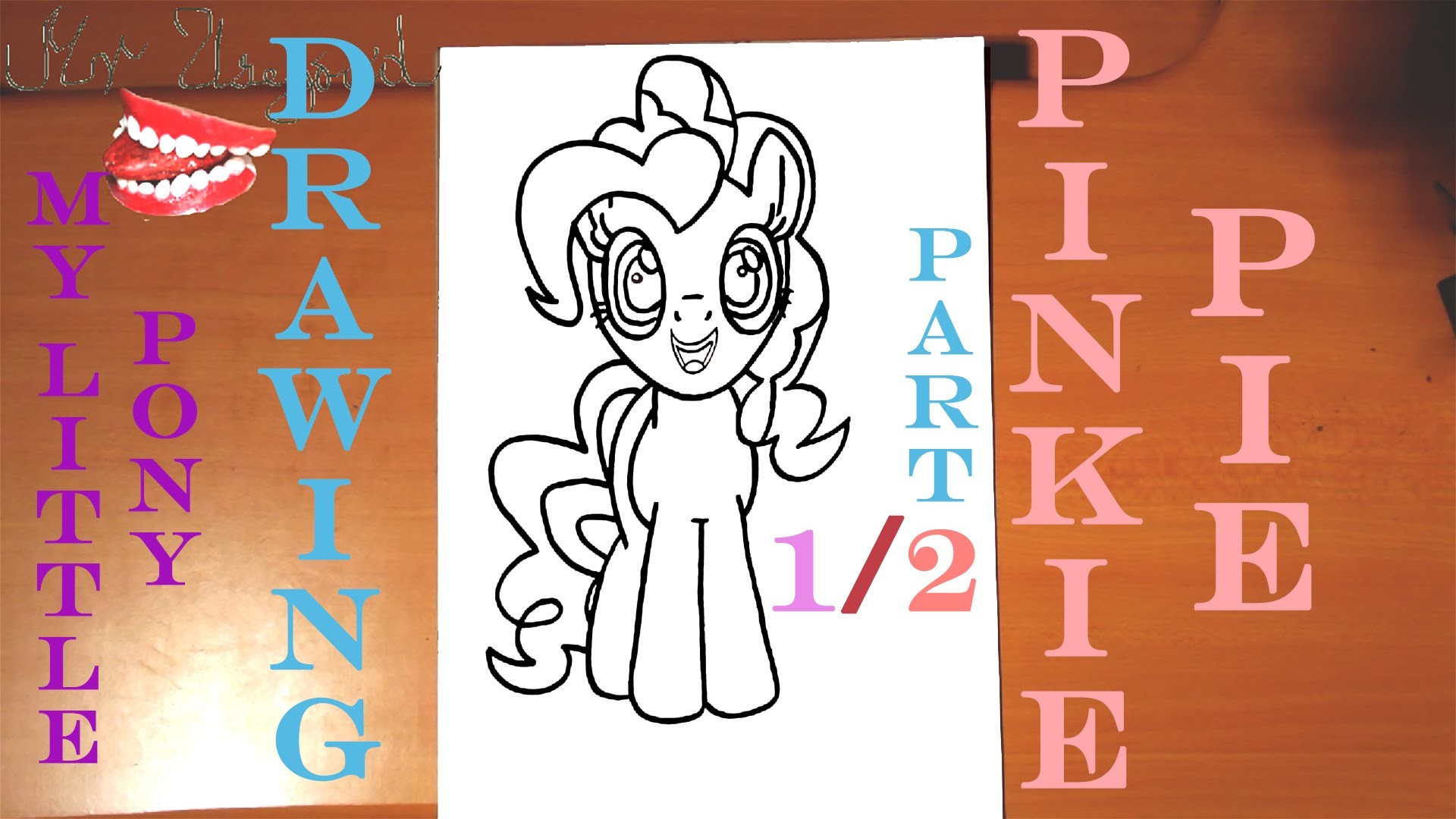 How To Draw Pinkie Pie From My Little Pony Step By Step Easy Draw Easy Stuff But Cool 1 2