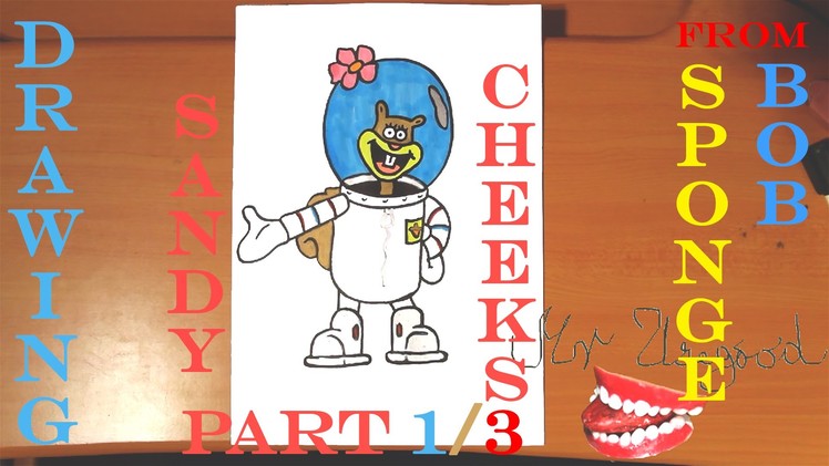 How to draw SANDY CHEEKS from Spongebob Step by Step EASY, draw easy stuff but cool | PART 1.3