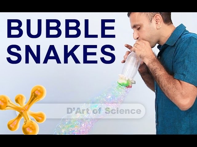How to Make a Soap Bubble Snake - Cool DIY Science Experiment - dartofscience