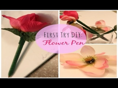 How To Make Flower Pens DIY - mydatatips