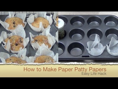 How to Make Paper Muffin Liners Easy Life Hack cheekyricho