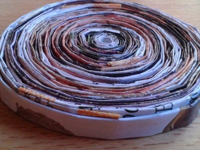 Make a Cool Rolled Magazine Coaster - DIY Home - Guidecentral
