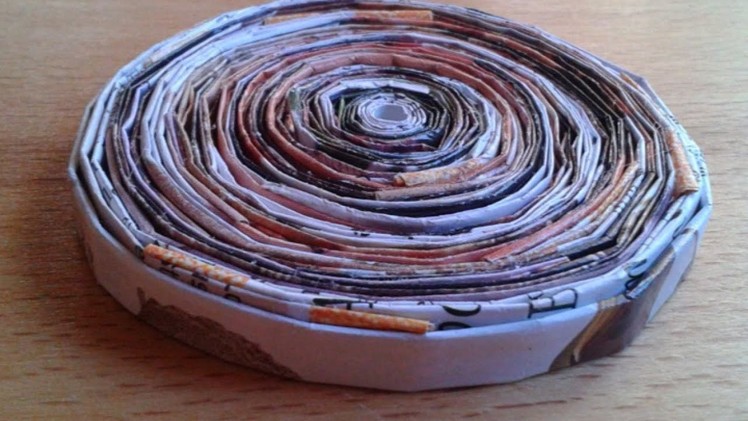 Make a Cool Rolled Magazine Coaster - DIY Home - Guidecentral