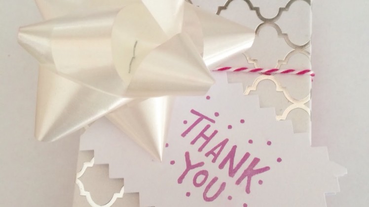 Make a Simple Thank You Gift Tag - DIY Crafts - Guidecentral