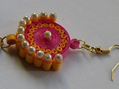 Quilling Paper Jewellery Ear Ring. . . .Tutorial