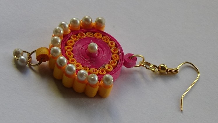Quilling Paper Jewellery Ear Ring. . . .Tutorial
