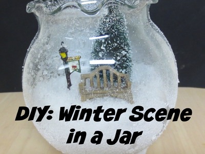 Winter Scene in a Jar- DIY