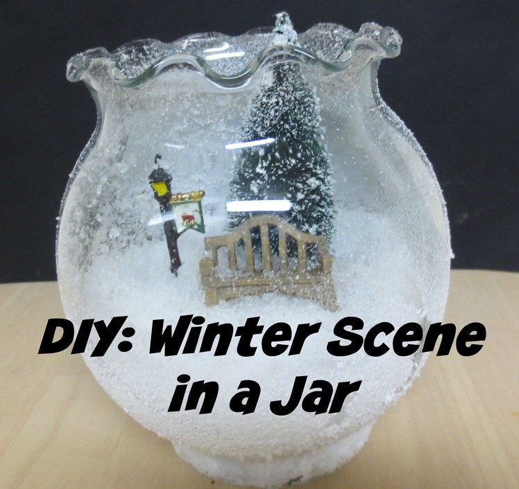 Winter Scene in a Jar- DIY