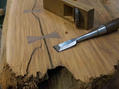 Woodworking, DIY Bow tie Splines, Live Edge Furniture