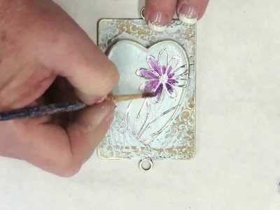 Bling Your Bezels Series - Create Faux Cloisonne with plaster