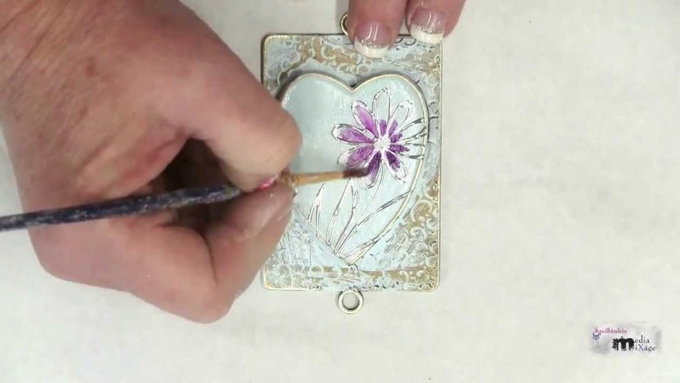 Bling Your Bezels Series - Create Faux Cloisonne with plaster