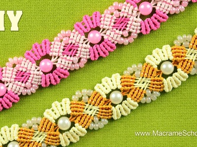 Blooming Macramé Bracelet with Beads