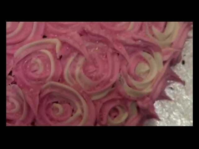 Buttercream Rosette Rainbow Cake