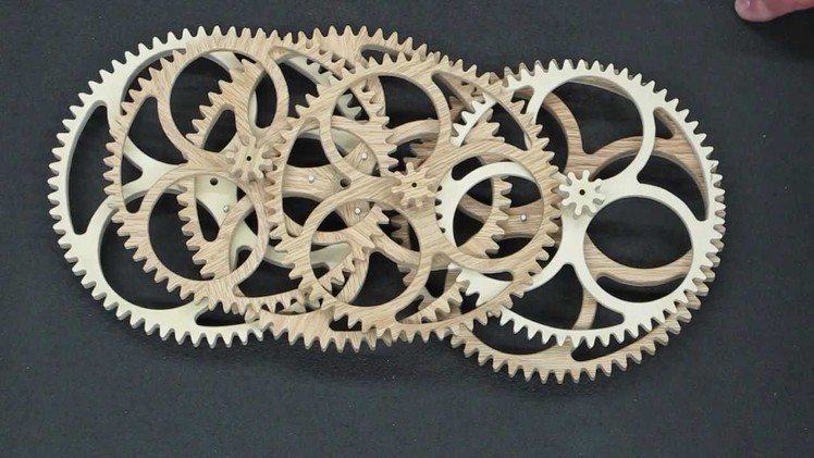 Comparison Of Completed Clock Wheels - Plywood & Segmented Wood