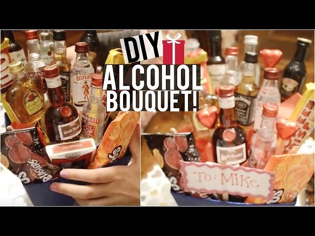 ♥ CREATIVE Valentines Day Gift Ideas: Alcohol Bouquet, Candy Board & More!♥