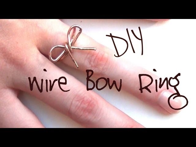 DIY Fashion ♥ Rustic Wire Bow Ring