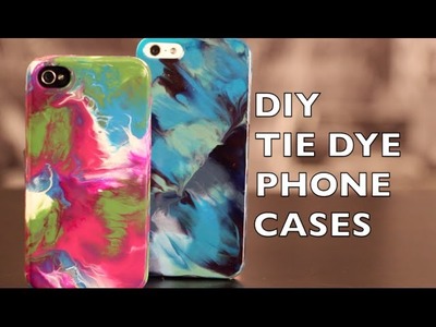 DIY How to Decorate Your Phone Case | Tie Dye With Nail Polish