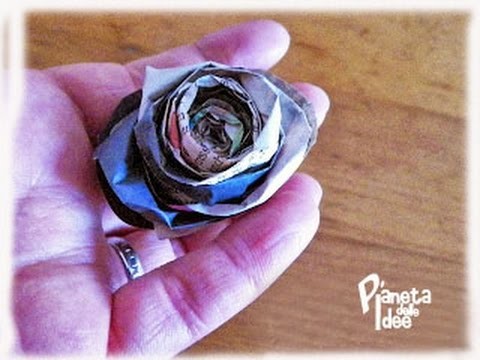 DIY - How To Make Paper Roses with Newspaper!