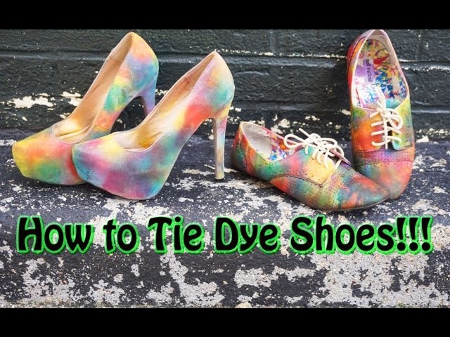 DIY: How to Tie Dye Shoes!!!|EyesOnMyPrize