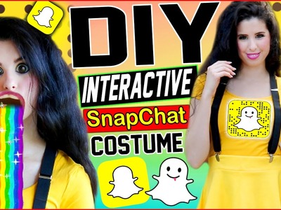 DIY Interactive Snapchat Costume! | Be The Snapchat App! | Puking Rainbow Prop! | Snapchat Shoes!