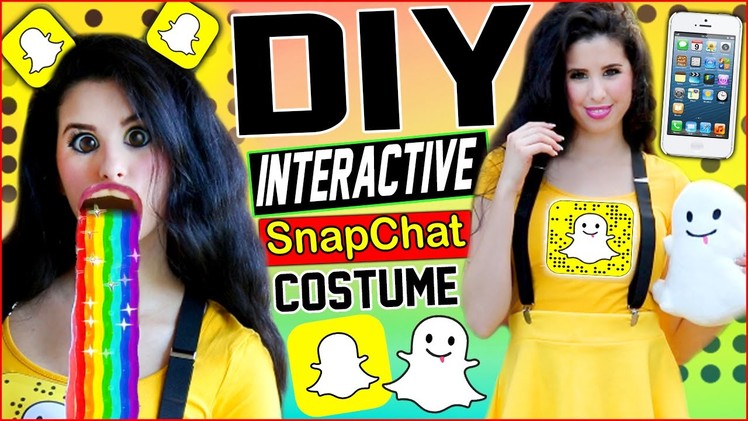 DIY Interactive Snapchat Costume! | Be The Snapchat App! | Puking Rainbow Prop! | Snapchat Shoes!