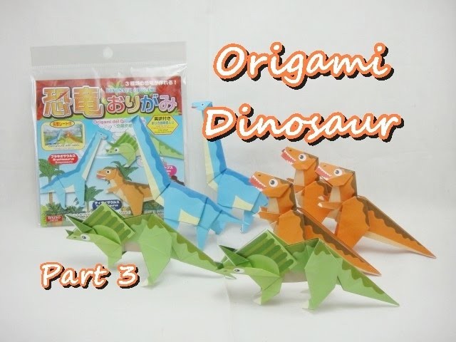 DIY Origami Pack - Dinosaur (Part 3 of 3 - Brachiosaurus)