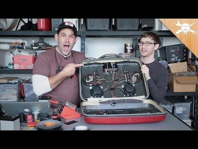 DIY Vintage Suitcase Speaker Gets Battery Power!