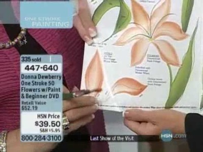 Donna Dewberry One Stroke 50 Flowers with Paint and DVD