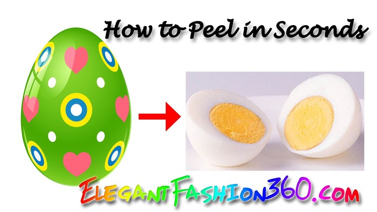 Easiest way to peel an egg in seconds - Hard Boiled Egg - Easy Peeling for Easter