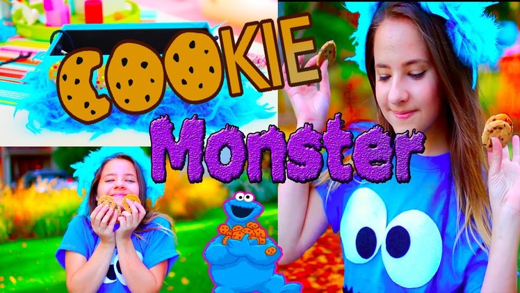 Easy Halloween Costume for Girls: DIY Cookie Monster Costume