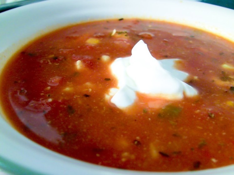 Healthy School Lunches: Chicken Tomato Soup!