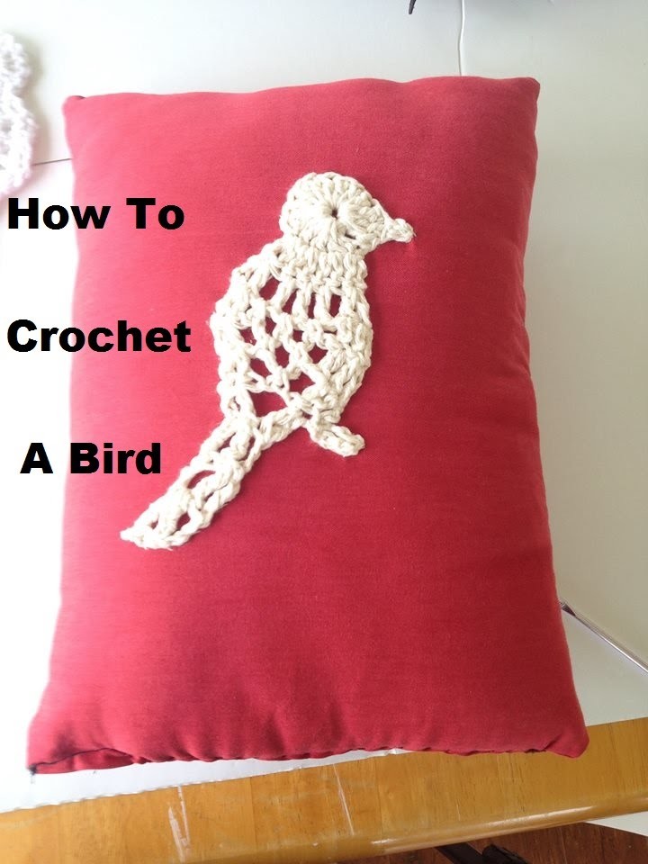 How to crochet a bird applique