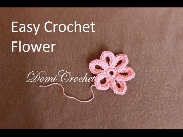 How to crochet easy flower