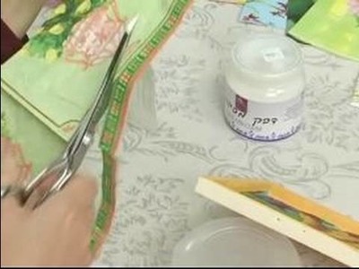 How To Decoupage : How To Decoupage A Box: Cutting Paper Strips