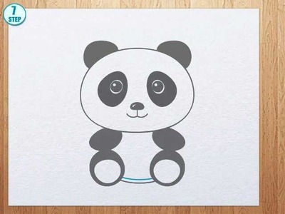 How to draw a panda bear
