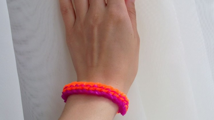How To Make A Bright Silicone Rubber Band Bracelet - DIY Style Tutorial - Guidecentral