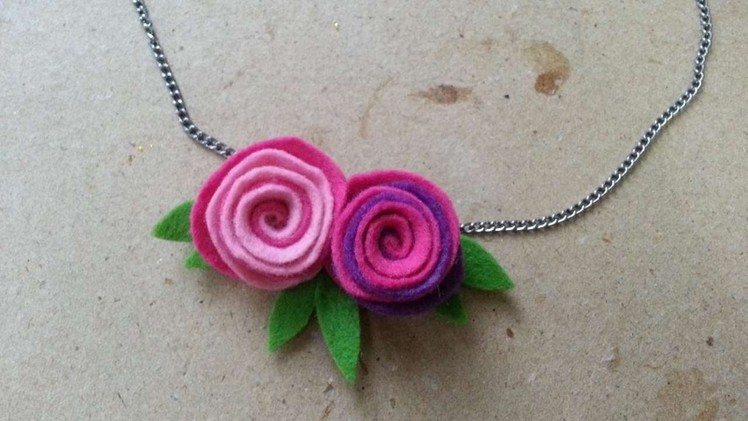 How To Make A Pretty Felt Flower Necklace - DIY Style Tutorial - Guidecentral