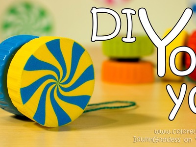 How To Make A Yo-Yo - Easy Way of DIY Yoyo Made Out Of 2 Plastic Caps